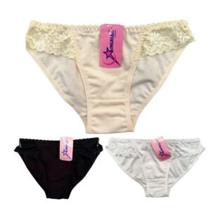 3-Pack Panties Bikini Con Encaje Lincella 129
