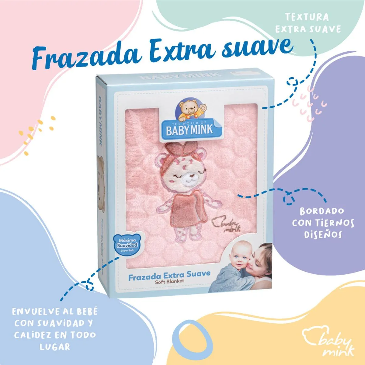 Frazada Extra Suave Leopard Baby Mink - Image 5