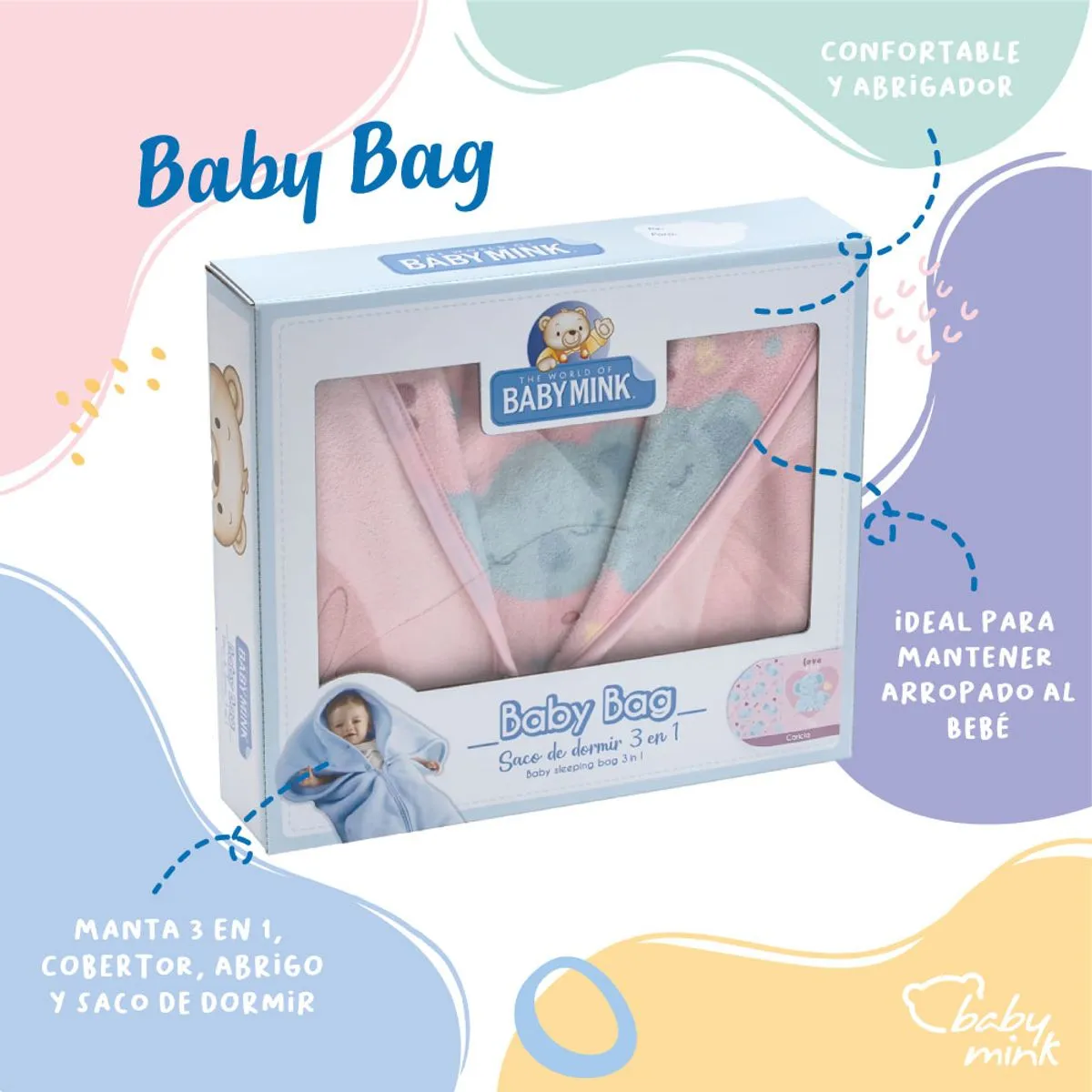 Baby Bag 3 en 1 Caricia Baby Mink - Image 5